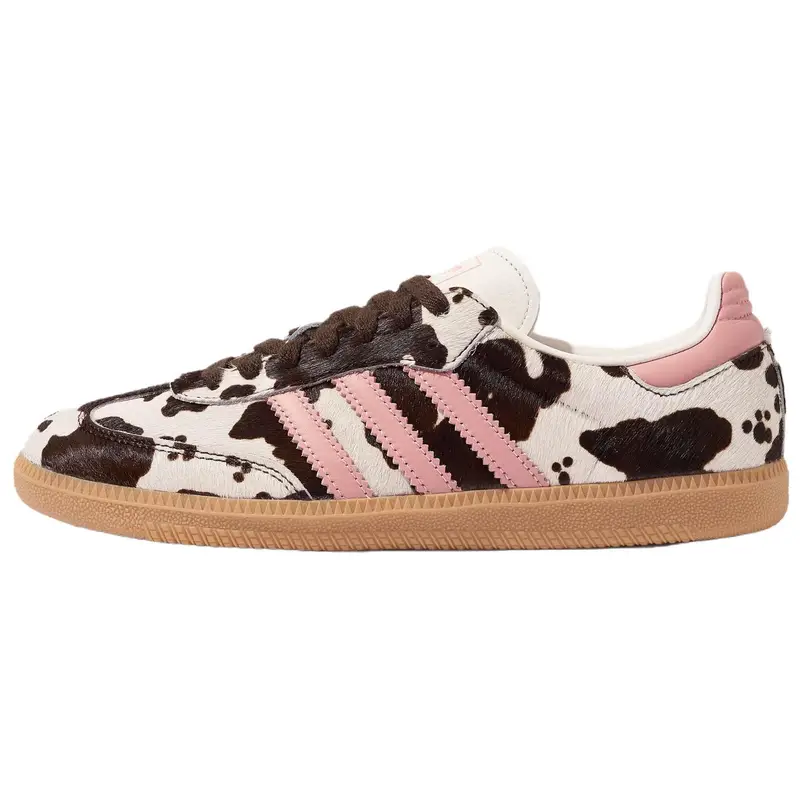 Adidas Samba OG Stampa Mucca Bianco Rosa Sneakers da Donna Nero Gomma Chiara KK2239 44⅔