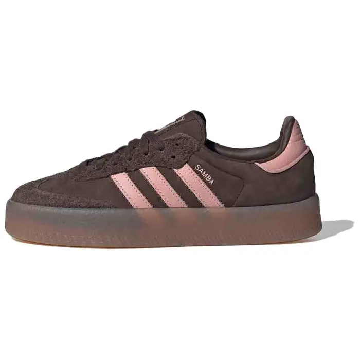 Adidas Sambae Marrone Scuro Wonder Mauve Scarpe da Ginnastica Donna Gomma-M2 JI2744 37⅓