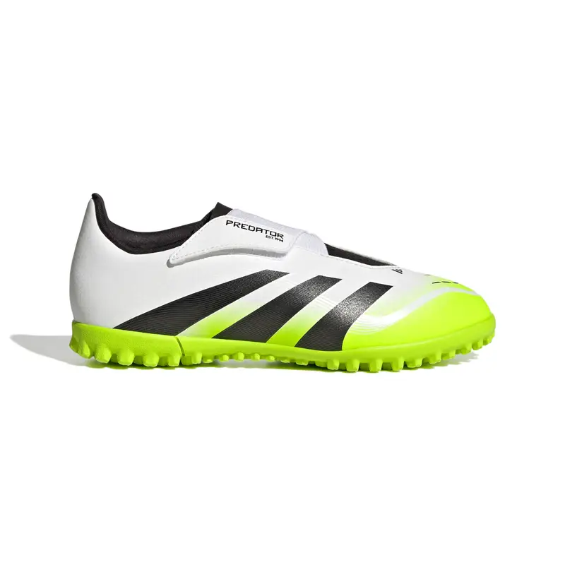 Scarpe calcio per bambini adidas Predator Club Brides TF Blanc