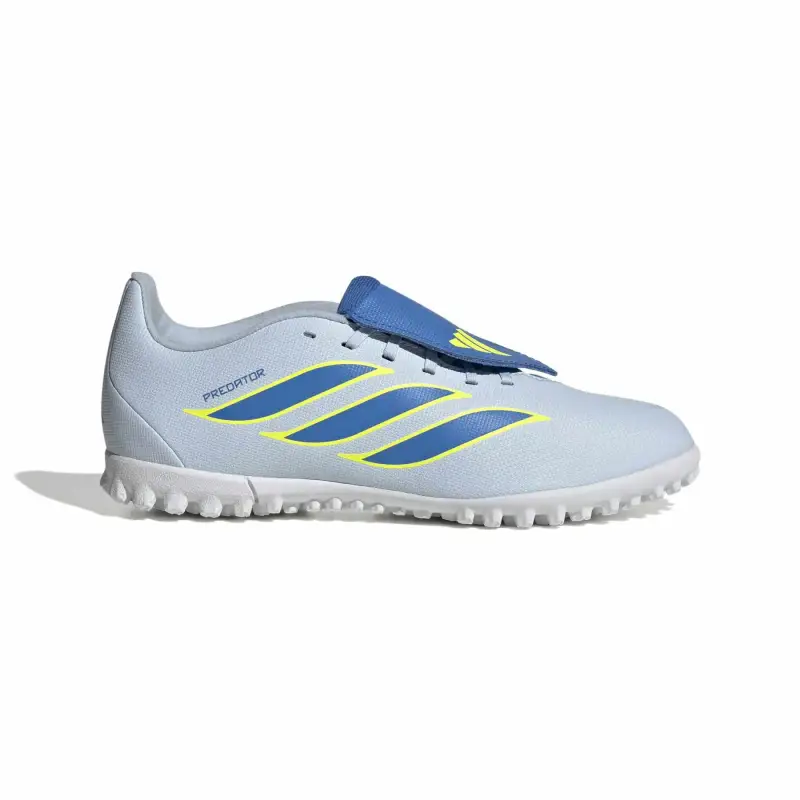 Adidas Scarpe da calcio con linguetta ripiegabile bambino Predator Club Turf Bleu
