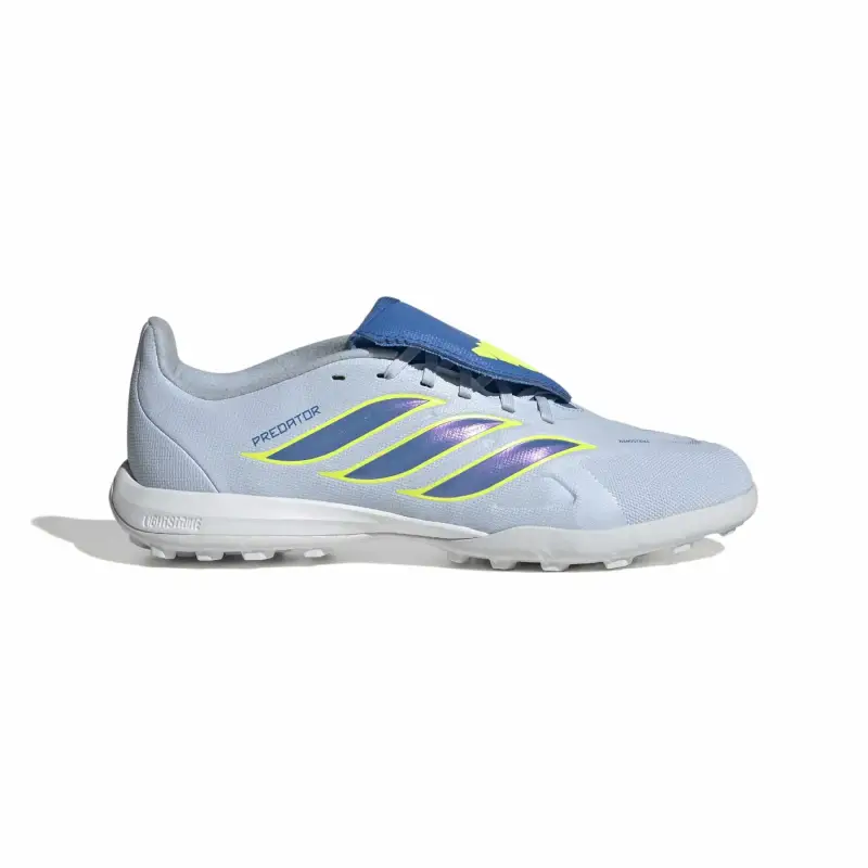 Adidas Scarpe da calcio con linguetta ripiegabile bambino Predator League Turf Bleu