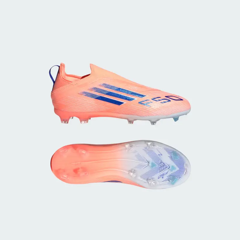 Adidas Scarpe da calcio F50 Elite Laceless per Terreni Compatti Bambini Beam Orange
