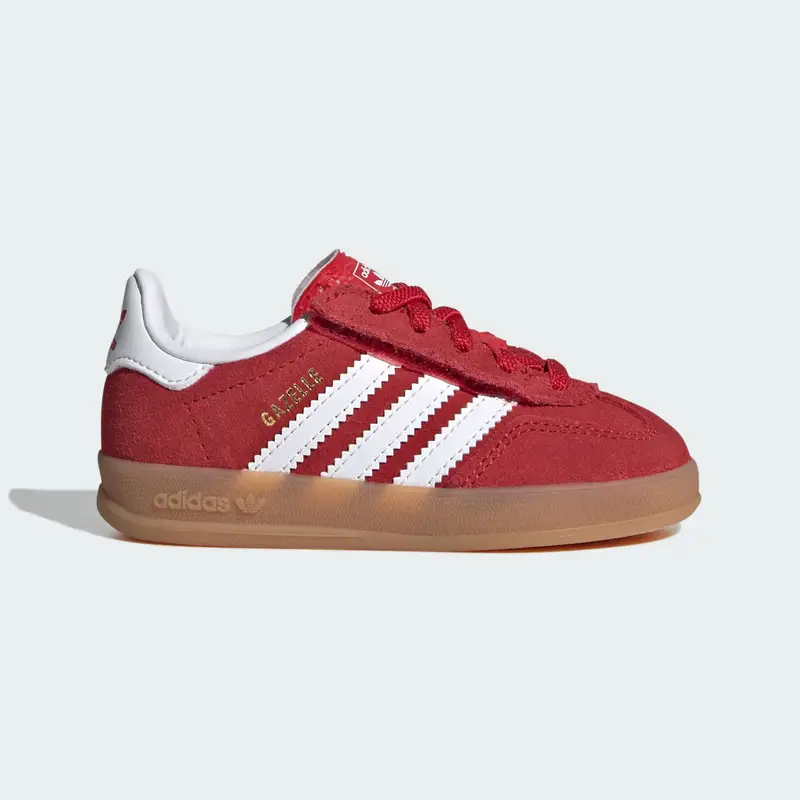 Adidas SCARPE GAZELLE INDOOR con chiusura pratica e lacci elastici Better Scarlet