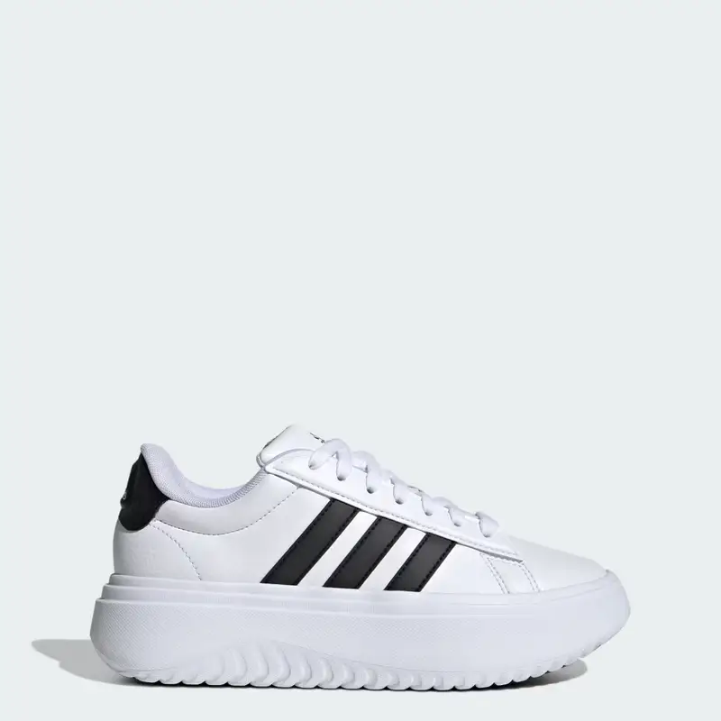 Adidas Scarpe Grand Court Platform Cloud White