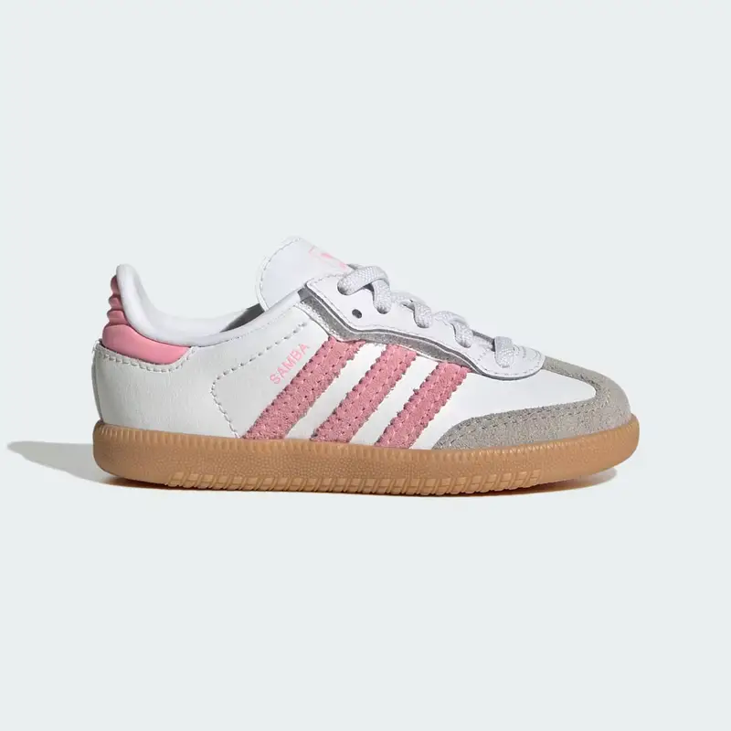 Adidas SCARPE SAMBA CON CHIUSURA COMFORT E LACCI ELASTICI Cloud White