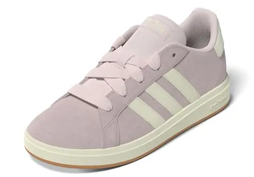 adidas Scarpe sportive unisex Grand Court 00s per bambini, Osso Rosa Chiaro Bianco Bubblegum, 4.5 Big Kid