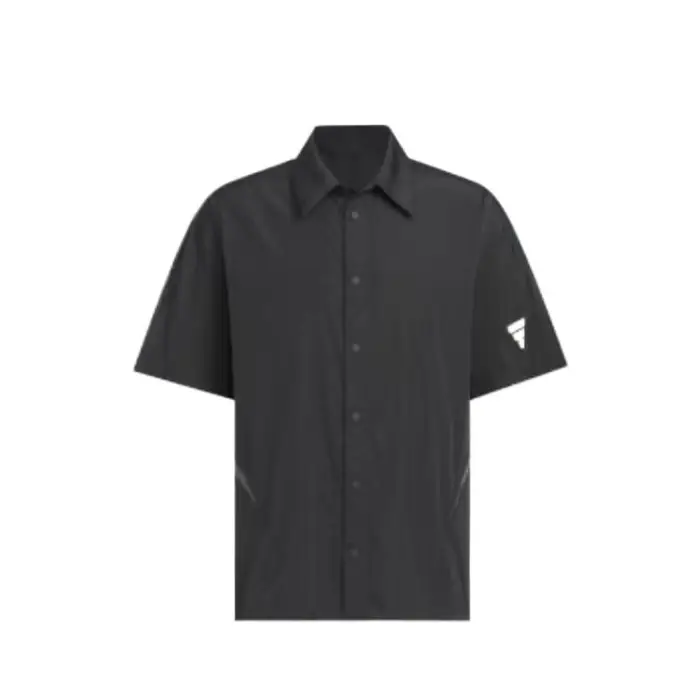Serie FOS Raffinata Versatile Comoda Semplice Maglietta a Maniche Corte Uomo camicie Nera KB5948 M