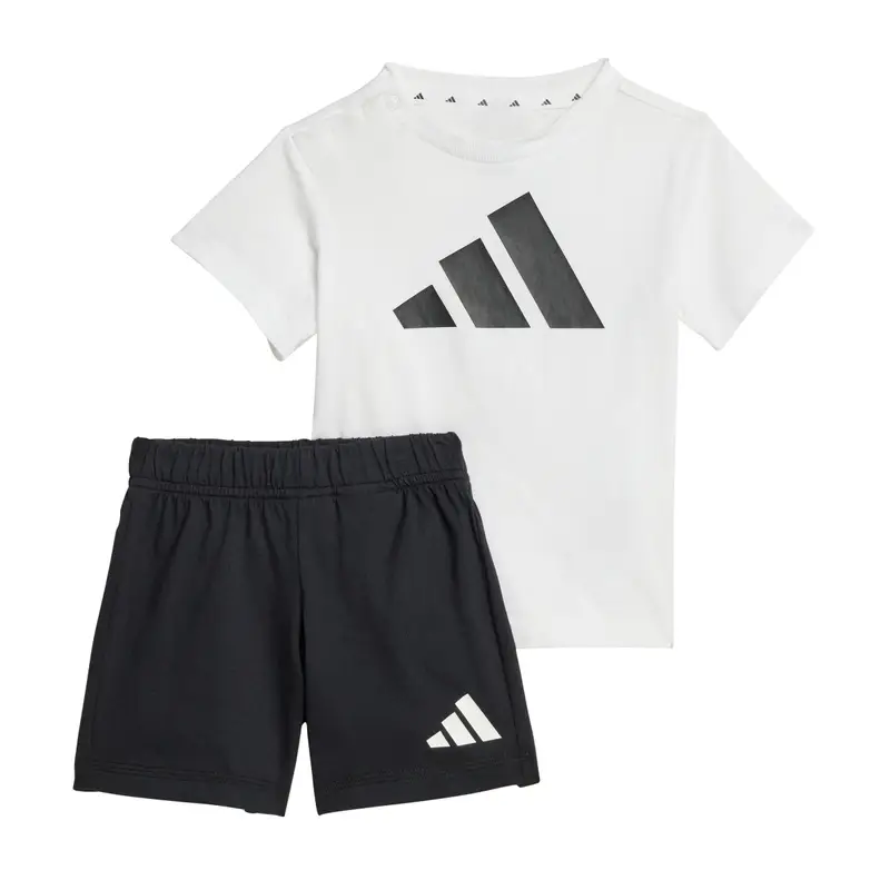 Adidas Set di T-shirt e Short da bambino Essentials Blanc