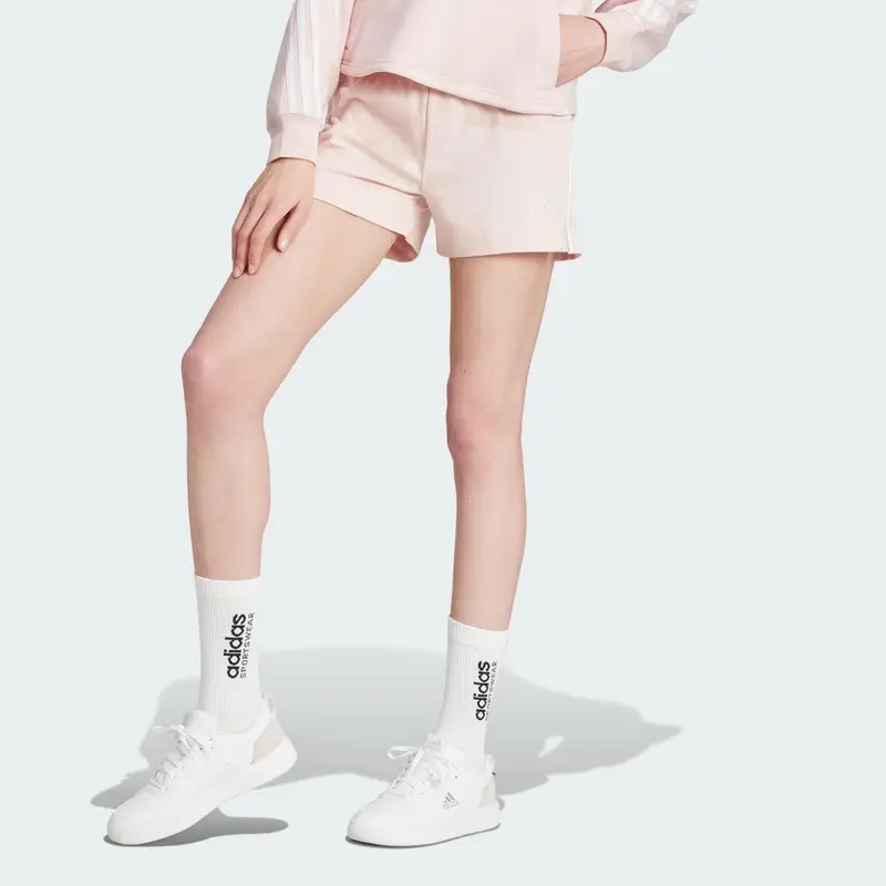 Short Essentials Slim 3-Stripes | Adidas Rosa