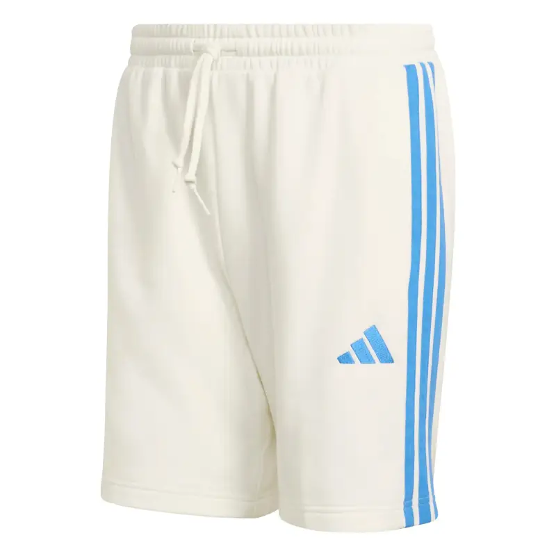 Adidas Shorts 3-Stripes French Terry Blanc