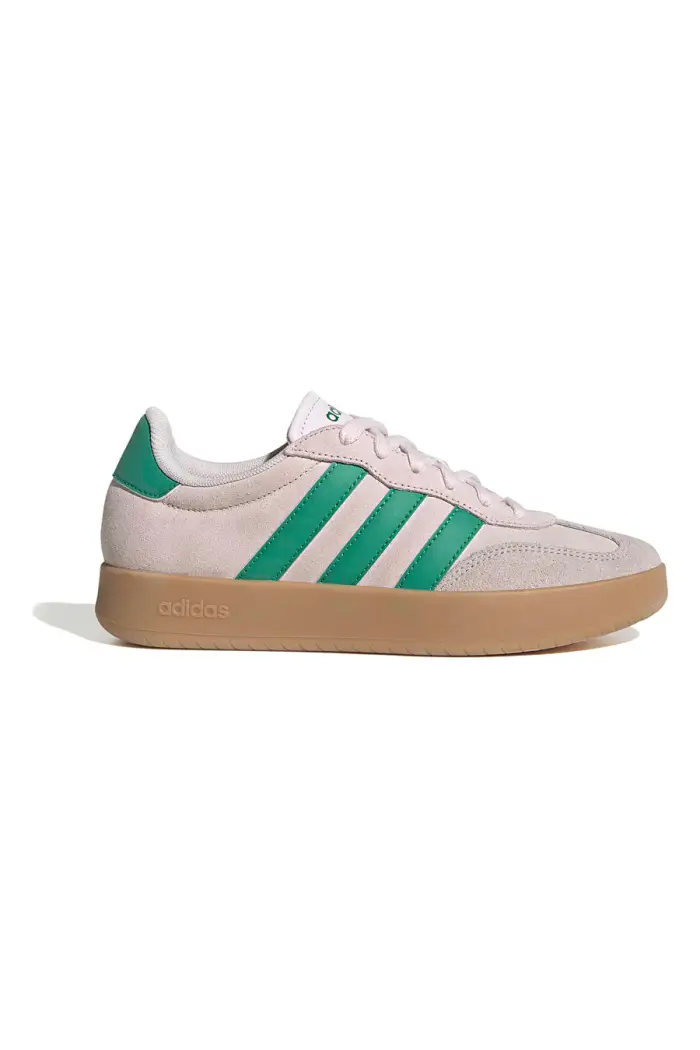 Sneakers beige con strisce verdi e dettagli in suede Adidas Barreda [ROSA]