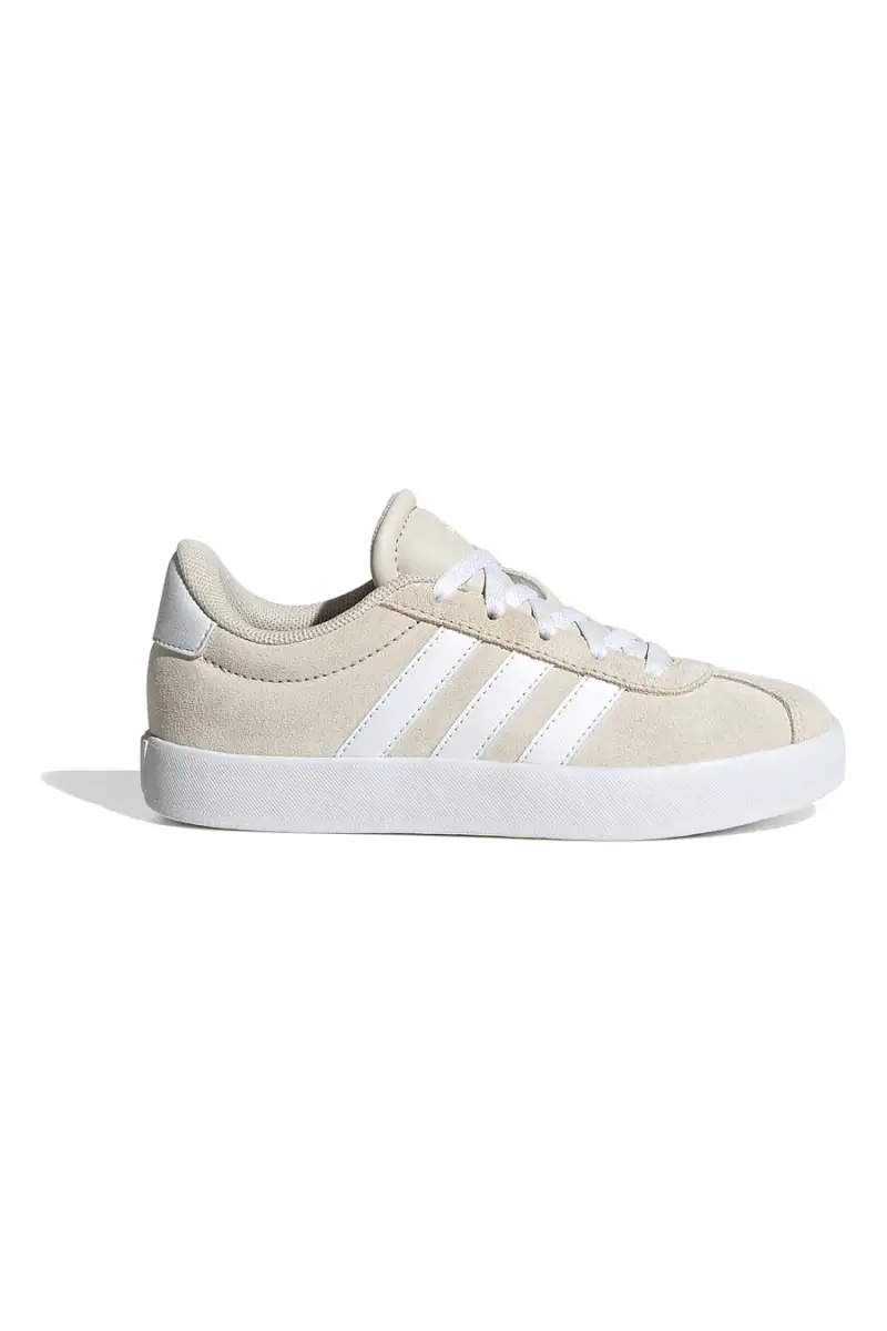 ADIDAS Sneakers beige in pelle con strisce bianche VL Court 3 K [BEIGE]