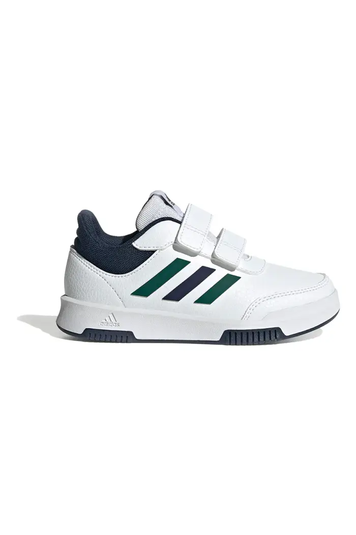 Sneakers bianche con dettagli blu e verdi chiusura a strappo Adidas Tensaur Sport 2 0 CF K [BIANCO]