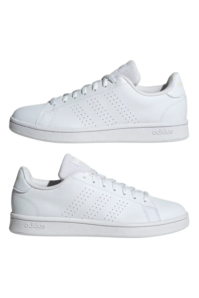 ADIDAS Sneakers Bianche con Lacci Advantage Base [BIANCO]
