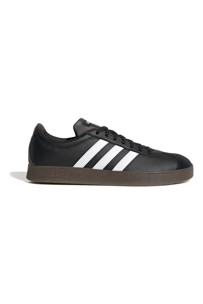 Sneakers nere con strisce bianche Adidas VL COURT BASE [NERO