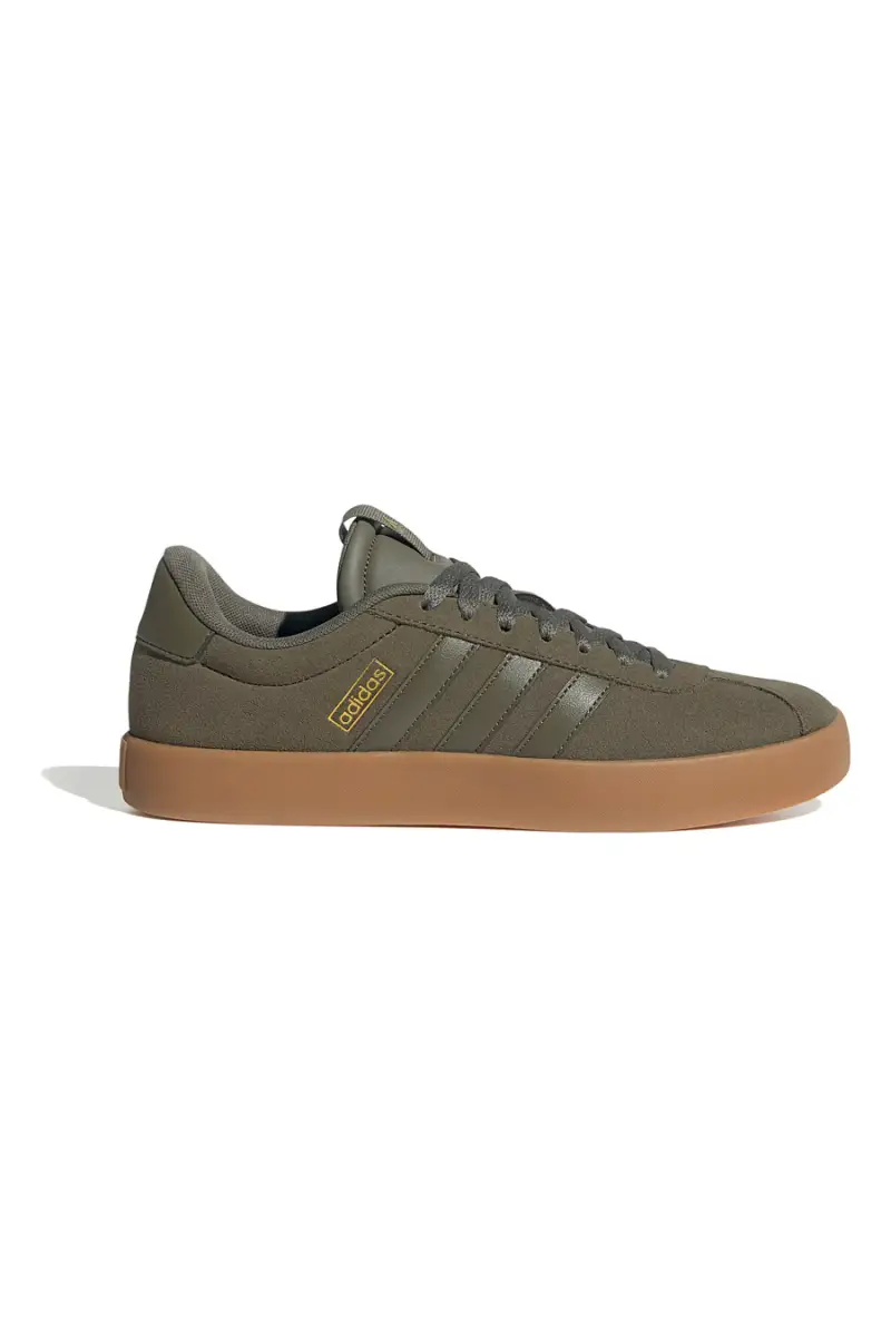 ADIDAS Sneakers verde oliva in suede con suola color gomma VL Court 3.0 [VERDE