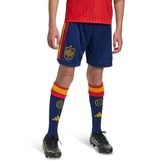 Adidas Spain 26 Home Shorts Bambini - Pantaloncini Blu - Mesh Blue