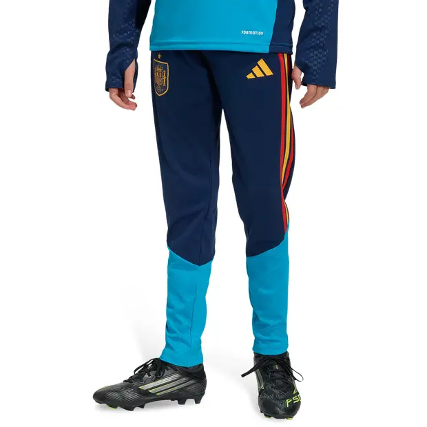 Adidas Spain 26 Tiro Training Pants Bambini - Pantaloni Blu - Mesh Blue