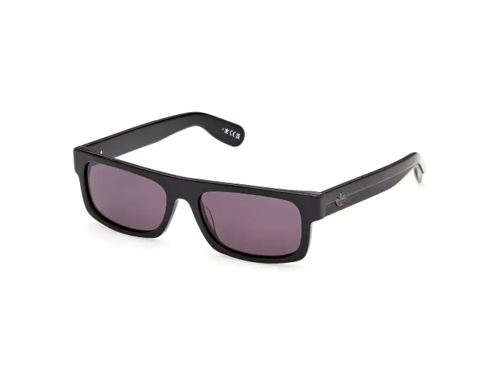 Adidas Sport Unisex OR0145 01A Occhiali da sole Acetato Nero Fumo Squadrata Normale