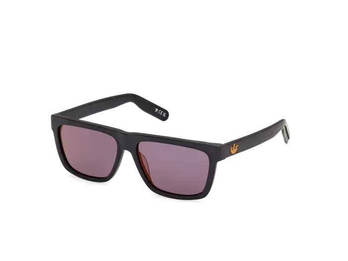 Adidas Sport Unisex OR0147 02G Occhiali da sole Acetato Nero Marrone Squadrata Normale