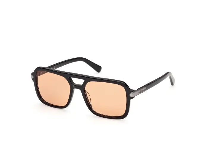 Adidas Sport Unisex OR0149 01E Occhiali da sole Acetato Nero Marrone Squadrata Normale