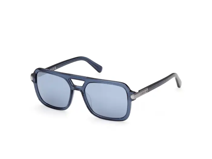 Adidas Sport Unisex OR0149 90X Occhiali da sole Acetato Blu Blu Squadrata Normale