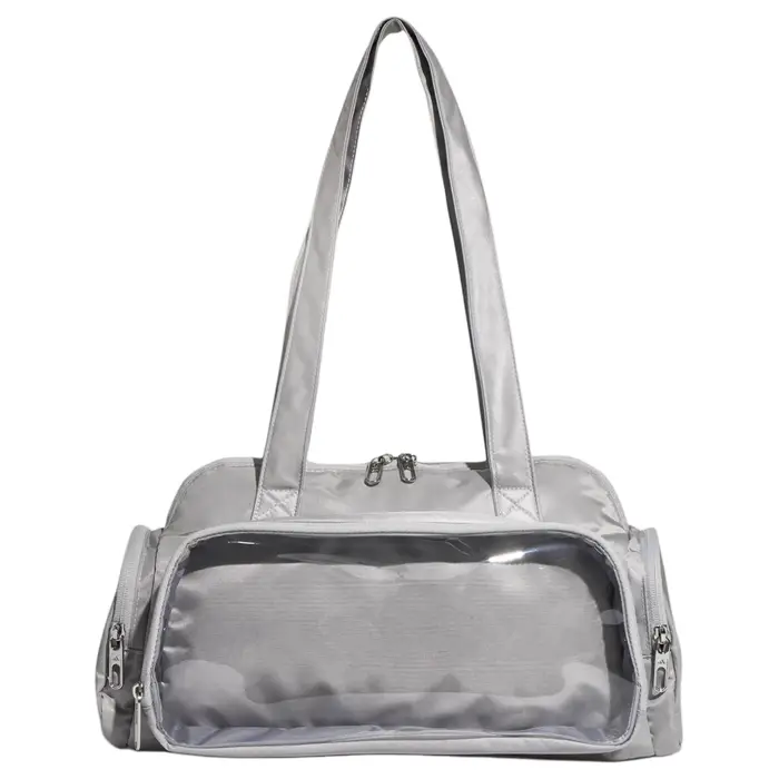 Sportswear 11L Logo Tre Strisce Stampa ad Alta Definizione Tessuto Twill Borsa per Dolori Borse da Donna Argento KX9623 Silver