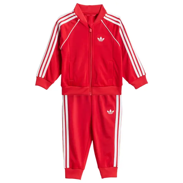 Adidas Sst Tracksuit Neonato - Tute da ginnastica Rosso - - Poly Mesh Red