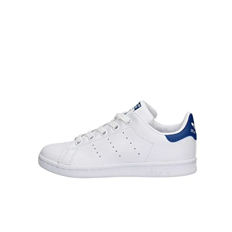 adidas Stan Smith C, Sneaker Unisex - Bambini e ragazzi, Bianco (Ftwr White/Ftwr White/Eqt Blue), 30 EU