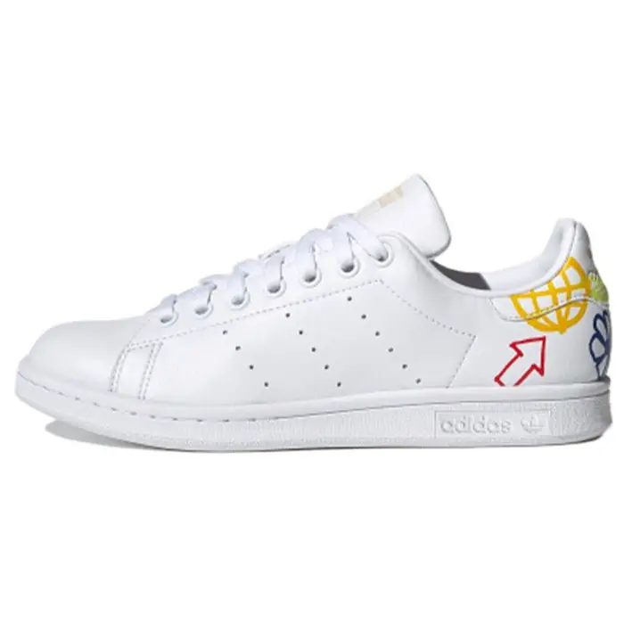Stan Smith Doodle Sneakers da Donna Bianco Bianco Nuvola Halo-Avorio FX5679 36