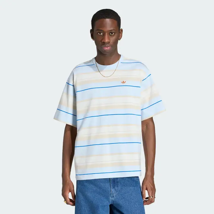 T-shirt a righe girocollo Crystal Sky