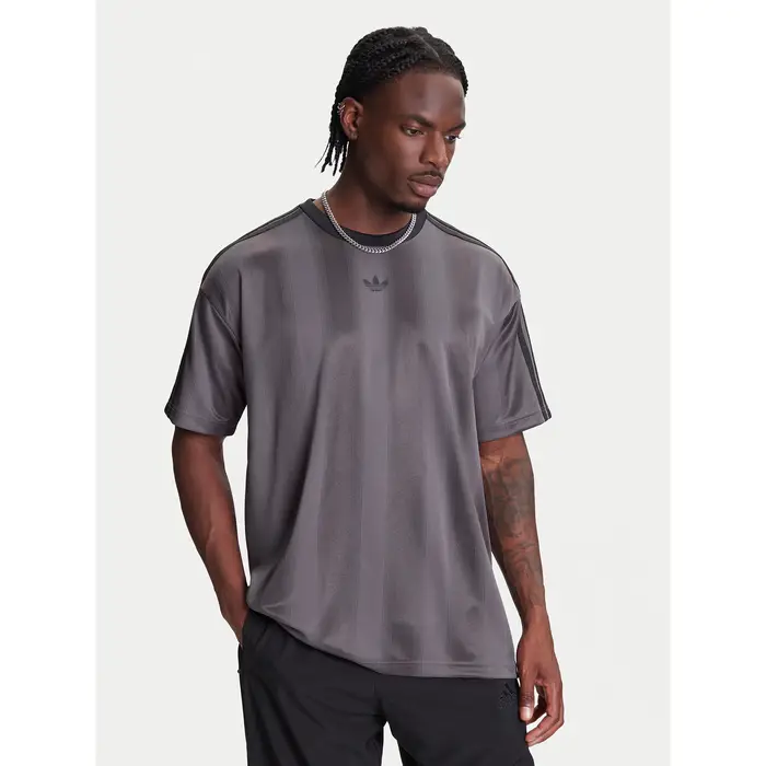 T-shirt adicolor Jacquard JW5880 Grigio Loose Fit