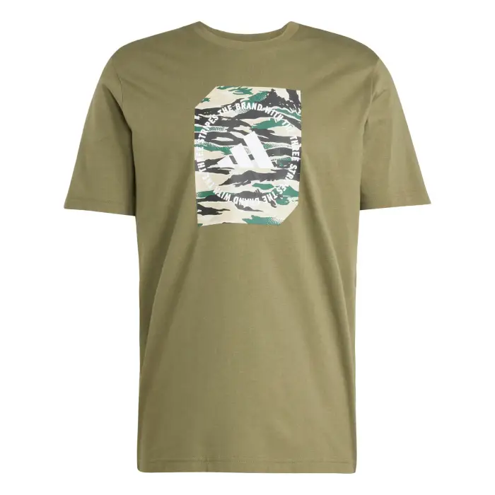 T-shirt adidas Camo Shape Graphic Vert