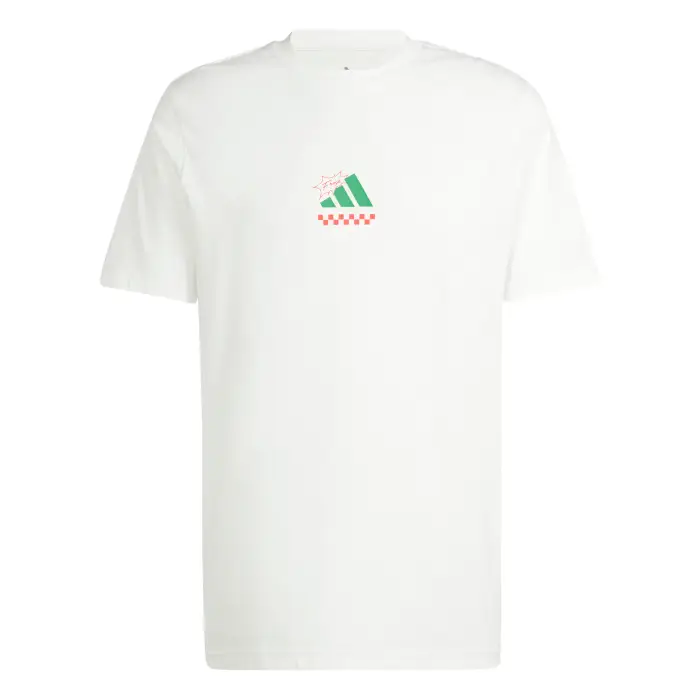 T-shirt adidas Lounge Pizza Graphic Blanc