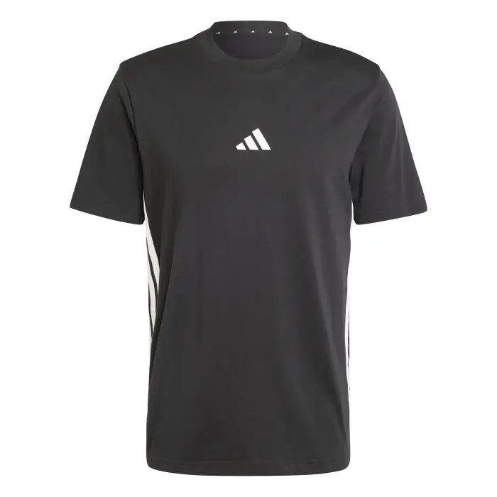 T-shirt in jersey semplice adidas Essentials 3-Stripes Noir