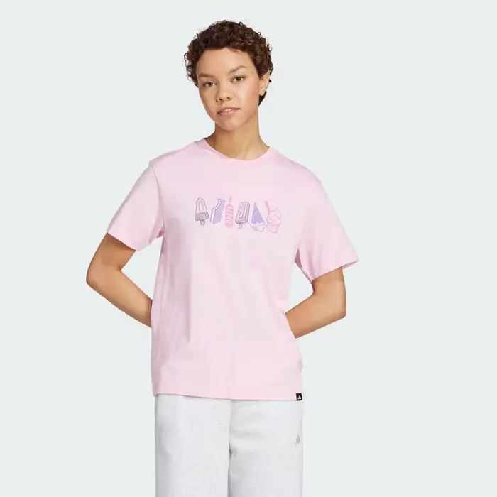 T-shirt Lounge Food Graphic True Pink