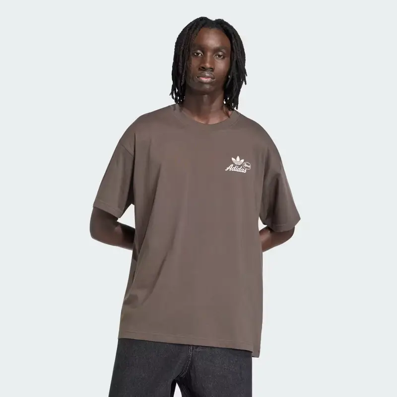 Adidas T-shirt Vintage Records Graphic Shadow Olive