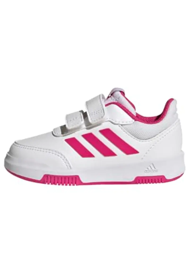 adidas Tensaur Hook And Loop Shoes, Sneaker Unisex - Bimbi 0-24, Cloud White Real Magenta Black, 20 EU