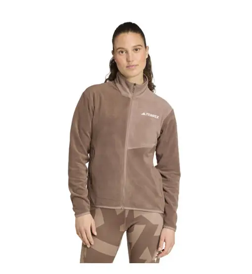 adidas Terrex W MT Fleece - felpa in pile - donna Brown