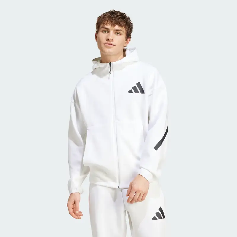 Adidas Track jacket New Z.N.E. Full-Zip Hooded White
