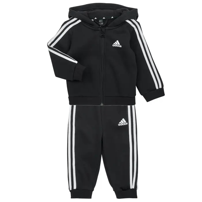 Tuta adidas 3S FZ FL JOG Nero