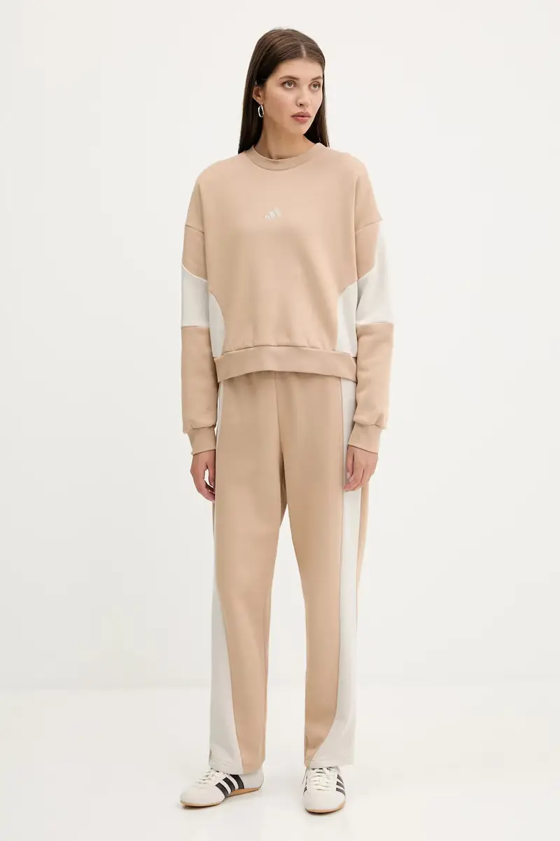 Adidas tuta da ginnastica Laziday donna colore beige JX0544