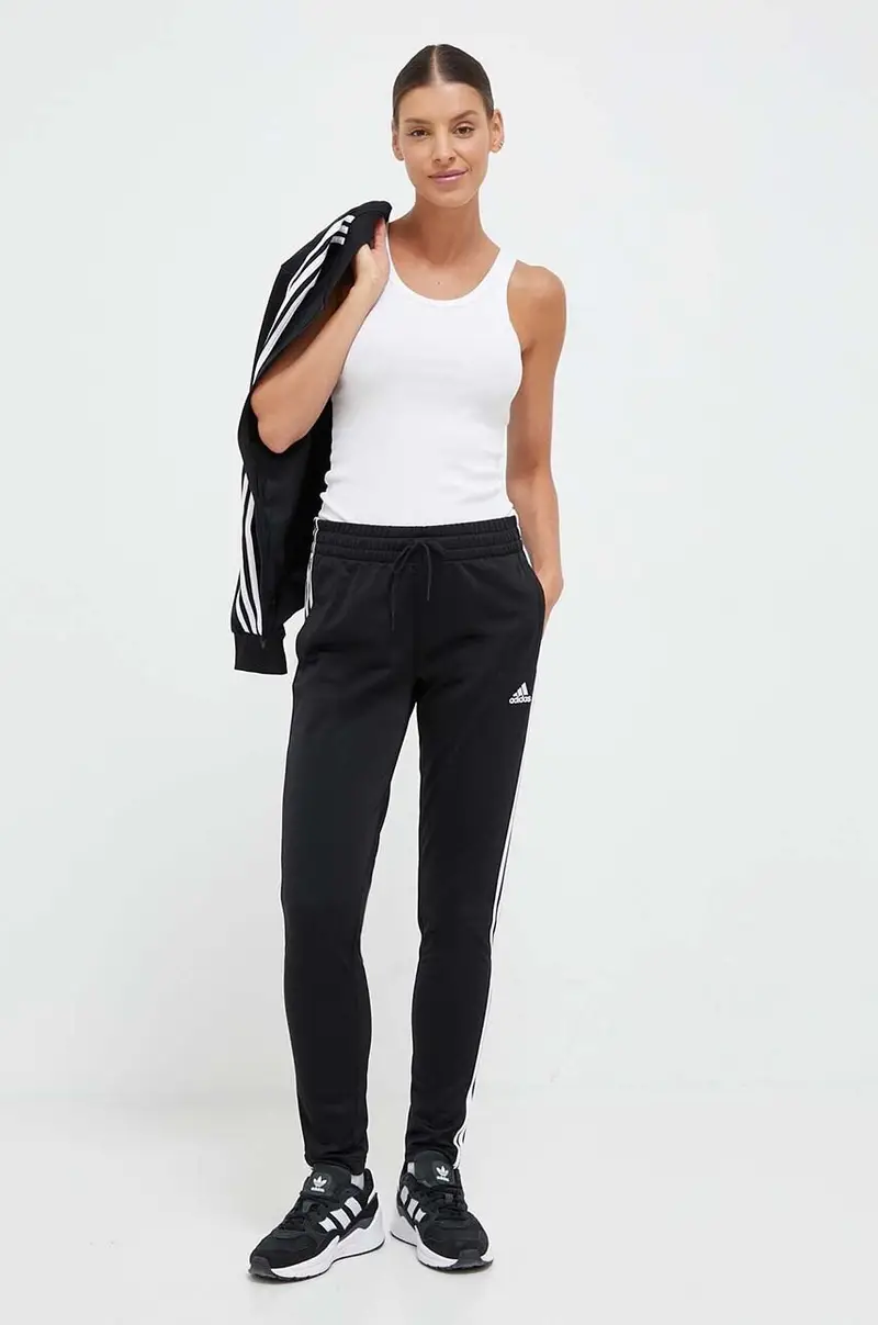 Adidas tuta da ginnastica SPORTY STREET donna colore nero