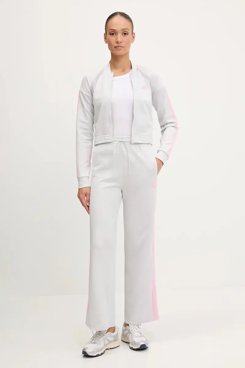 Adidas tuta da ginnastica TEAMSPORT donna colore grigio JL7336