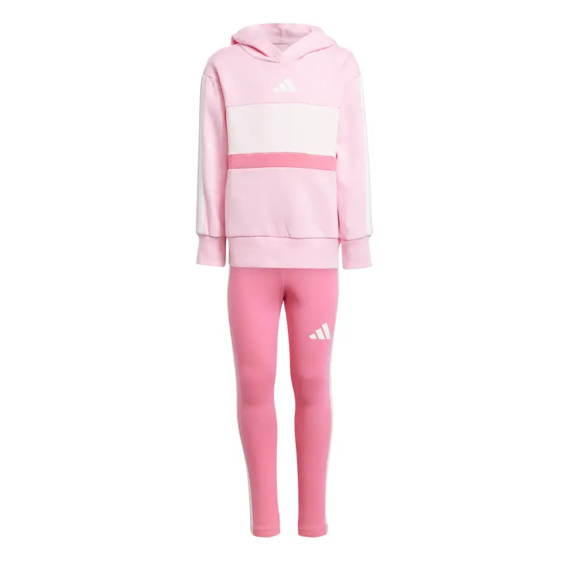 Adidas Tuta per bambina Essentials Tiberio Stripes Rose