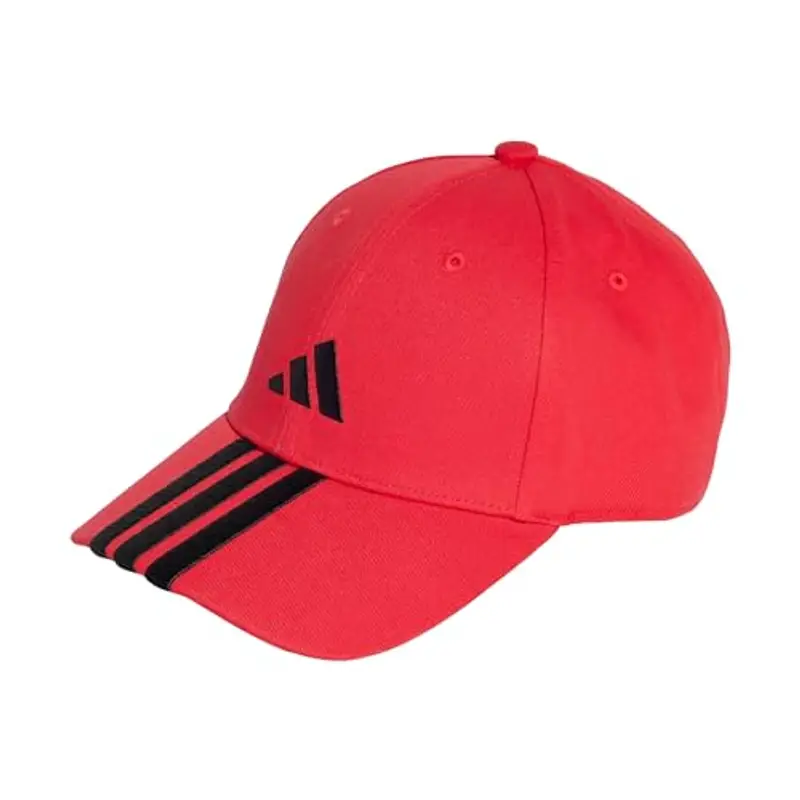 adidas Unisex - Adulto Bball 3S cap New Logo, Pure Ruby/Black