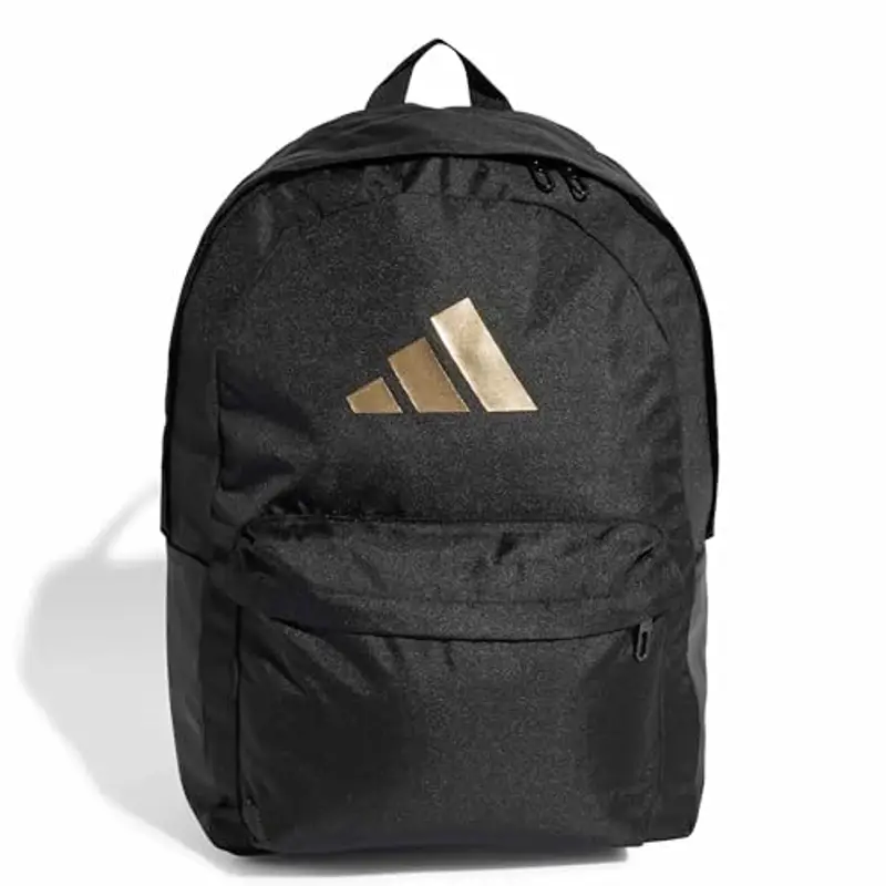 adidas Unisex - Adulto CLASSIC 3BARS BACKPACK, black/gold met.