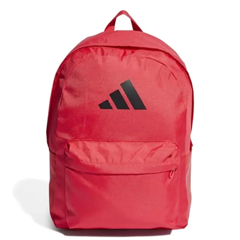 adidas Unisex - Adulto CLASSIC 3BARS BACKPACK, pure ruby/black