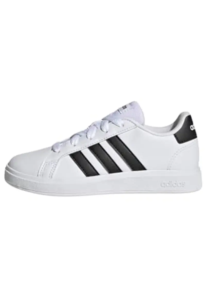 adidas Unisex - Bambini e ragazzi Grand Court Lifestyle Tennis Lace-Up Shoes, Cloud White Core Black Core Black, 38 EU