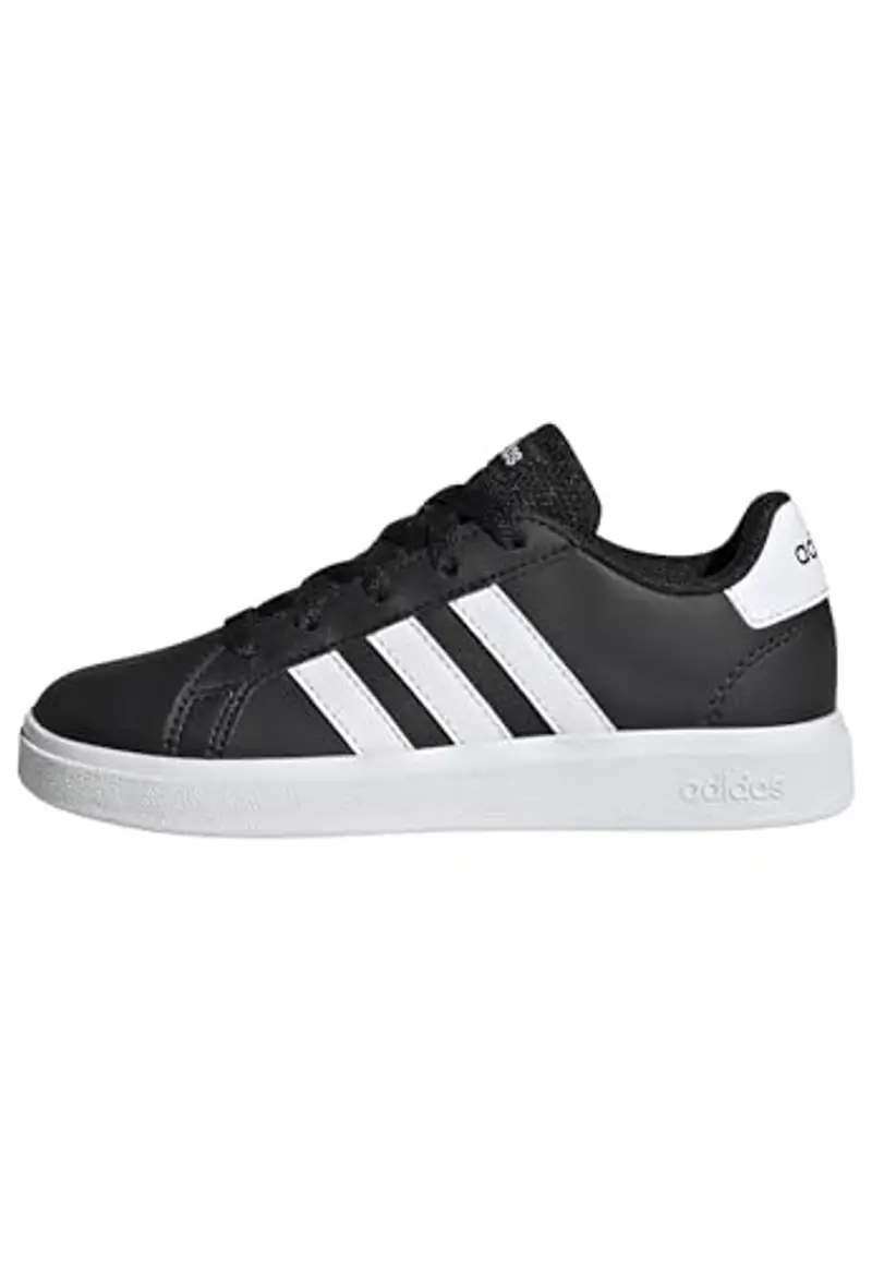 adidas Unisex - Bambini e ragazzi Grand Court Lifestyle Tennis Lace-Up Shoes, Core Black Cloud White Core Black, 31.5 EU